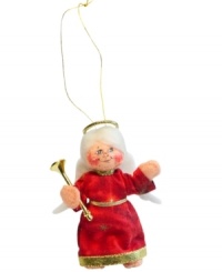 Filled with merriment, the Christmas Delights angel boasts a red dress with gold accessories and the unmistakable style of Annalee ornaments.