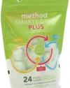 Method Smarty Dish Plus Dishwasher Detergent Packs, Lemon Mint, 24 Count