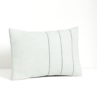 Calvin Klein White Label Ladder Lace Decorative Pillow, Quarry