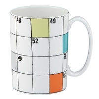 Speak your mind with colorful accessories from kate spade new york featuring whimsical phrases and designs. A classic crossword-puzzle design is updated with fun, candy-colored hues on this versatile porcelain mug.