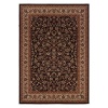 Couristan Everest 3791/6025 Isfahan Area Rug - Black