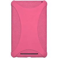 Amzer AMZ94389 Silicone Jelly Soft Skin Fit Case Cover for Asus Nexus 7, Google Nexus 7 - 1 Pack - Retail Packaging - Baby Pink