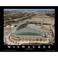 Milwaukee Brewers - Miller Park Art Poster Print by Mike Smith, 10x8 Art Poster Print by Mike Smith, 10x8