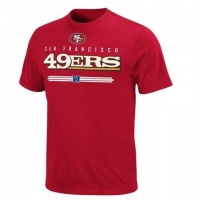 NFL San Francisco 49ers Critical Victory VI Short Sleeve T-Shirt, Bright Cardinal