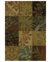 Modernize the look of your home with casual elegance. Bold florals inspire this St. Lawrence rug, rendered in colorblocked autumn hues like terra cotta, dark chocolate and rich greens. Crafted of durable polypropylene for years of long-lasting beauty.