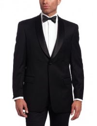 Tommy Hilfiger Men's Two Button Trim Fit Tuxedo Jacket with Shawl Collar