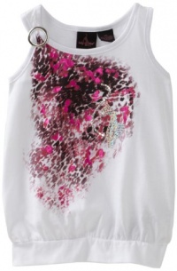 Baby Phat - Kids Girls 7-16 Foil And Stone Kitty Tee