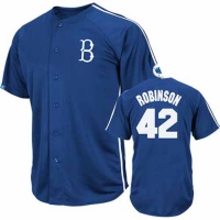 Jackie Robinson Brooklyn Dodgers Majestic Crosstown Rivalry Cooperstown Jersey