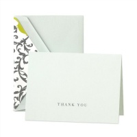 Crane & Co. Hand Engraved Aviary Scroll Thank You Notes (CT1174)