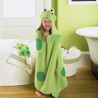 Jumping Beans® Frog Hooded Bath Towel, in Green