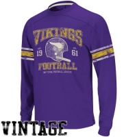 Reebok Minnesota Vikings Vintage Applique Long Sleeve T-Shirt