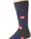 Happy Socks Men's Big Dot 3, Medium Grey, 10-13