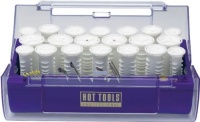 Hot Tools Professional 1321 Hot Rollers with Ribs and Cool Touch Ends, Set of 20