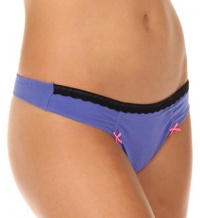 Betsey Johnson Women's Stretch Low Rise Thong