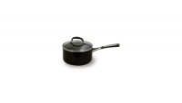 Simply Calphalon Enamel 2 Quart Saucepan with Cover, Black