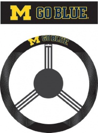 NCAA Michigan Wolverines Polysuede Steering Wheel Cover