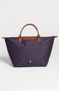 LONGCHAMP LE PLIAGE SHORT HANDLED MEDIUM TOTE - BILBERRY, ONE SIZE