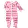 Carter's Girls Terry Footie with Turn Me Around Applique- Newborn