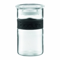 Bodum Presso 8-Ounce  Glass Storage Jar, Black