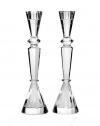 Shannon by Godinger Essex Crystal 12 Candlestick Holders (Set of 2)