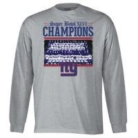 New York Giants Reebok NFL Super Bowl XLVI Read All About It Long Sleeve T-Shirt