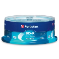 Verbatim 97344 25 GB 6x Blu-ray Single-Layer Recordable Disc BD-R LTH Low to High - 20-Disc Spindle