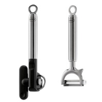 Rosle 2-Piece Can Opener and Crosswise Swivel Peeler Set