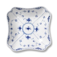 Royal Copenhagen Blue Fluted Half Lace Square Dish