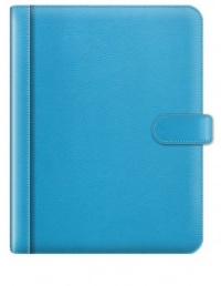 Pierre Belvedere A4/Letter Size Snap Portfolio, Refillable, Aqua (470320)