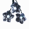 Kurt Adler 10-Light 2-3/4-Inch Clear LED Flower Light Set