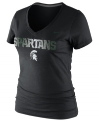 Female Jocks Rule! Display your pride wearing this tee showcasing the Michigan State Spartans by Nike.