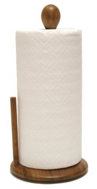 Lipper Bamboo Collection Standing Paper Towel Holder