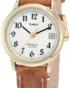 Timex Women's T2J761 Easy Reader Brown Leather Strap Watch