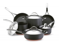 Anolon Nouvelle Copper Hard Anodized Nonstick 10-Piece Cookware Set