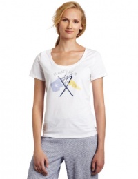 Nautica Sleepwear Women's Flag Graphic Short Sleeve Tee