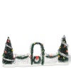 Department 56 Snow Village Christmas Lane Lit Gate