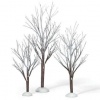 Department 56 Original Snow Village First Frost Trees, Set of 3