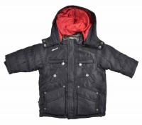 Akademiks Infant Boys Black Snorkel Outerwear Coat