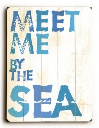 Meet Me By The Sea by Artist Peter Horjus 9x12 Bamboo Sign Wall Decor Art