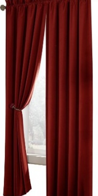 Maytex Velvet Blackout Panel, Red, 40 in. X 84 in.