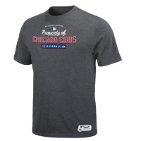 MLB Men's Chicago Cubs Property of Short Sleeve Basic Crew Neck Tee by Majestic