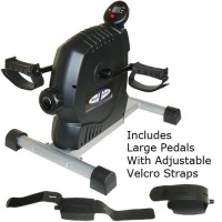 MagneTrainer ER Mini Exercise Bike - Includes Large Pedals with Velcro Straps