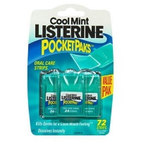 Listerine Pocketpaks, Cool Mint, 72 Count