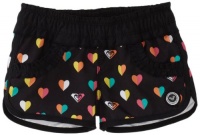 Roxy Kids Girls 2-6X Love Swimwear Boardshort, New Black, Large