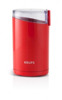 KRUPS F2034550 Electric Spice and Coffee Grinder with Stainless Steel blades, Red