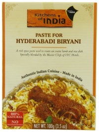 Kitchens Of India Curry Paste For Hyderabadi Biryani, 3.5-Ounce Boxes (Pack of 6)