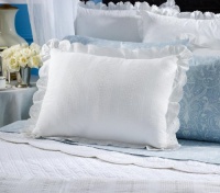 Lauren by Ralph Lauren Spring Hill Bedding White Seersucker KING Sham