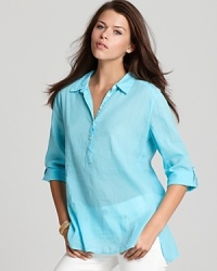 Cut in a tailored yet airy silhouette, this C&C California tunic is imbued with vibrant color.