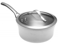 Calphalon Contemporary Stainless 2-1/2-Quart Saucepan with Glass Lid