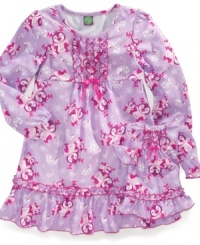 She'll want to cuddle with her favorite doll all night long when donning this too-cute-for-words matching pajama set.